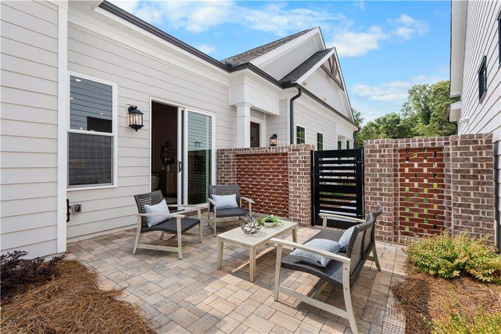 Love this outdoor space. Come see the Lily at The Villas at Aberdeen. Photo not of actual home but a similar TPG previously built home.