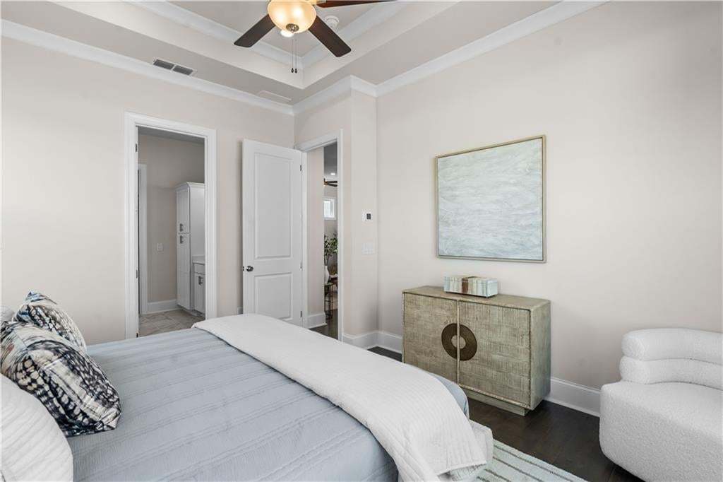 Primary bedroom. Photo not of actual home but a similar TPG previously built home.