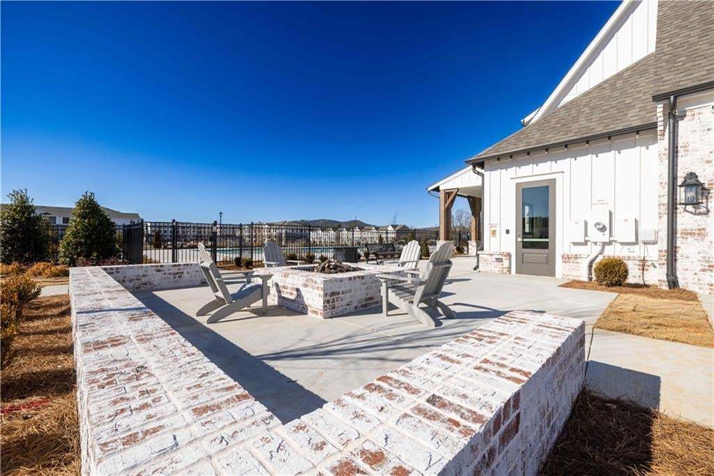 Outdoor enjoyment for just about all the seasons!! a firepit on either side of the clubhouse is the perfect place to get to know your new neighbors.  (Photo of another TPG community clubhouse...for representation purposes only)