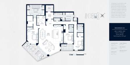 Rosewood Residences Lido Key Residence Six Floor Plan - The Ronto Group