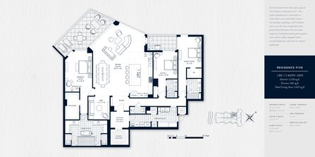 Rosewood Residences Lido Key Residence Five Floor Plan - The Ronto Group