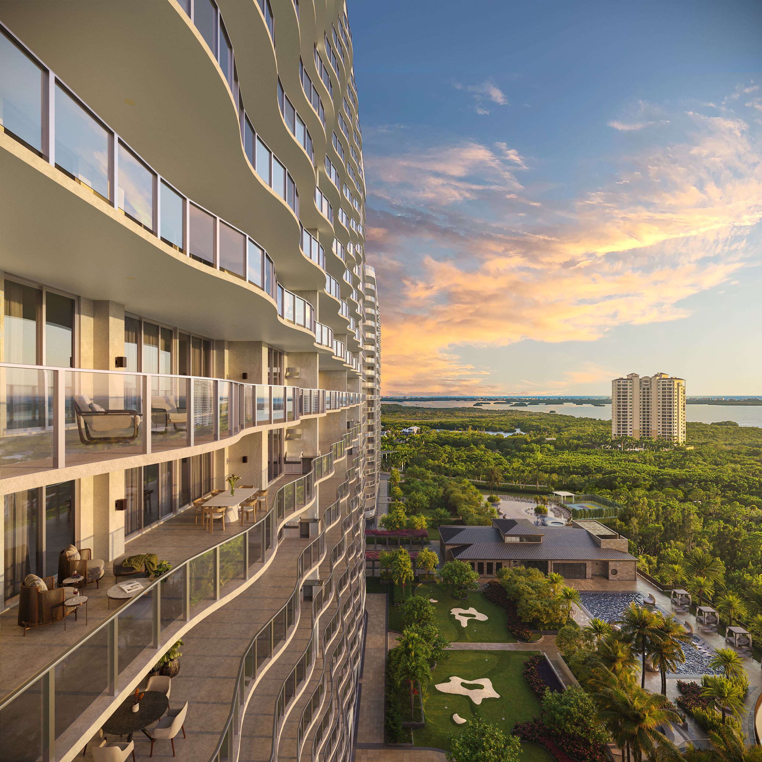 Infinity Balcony View - artist rendering