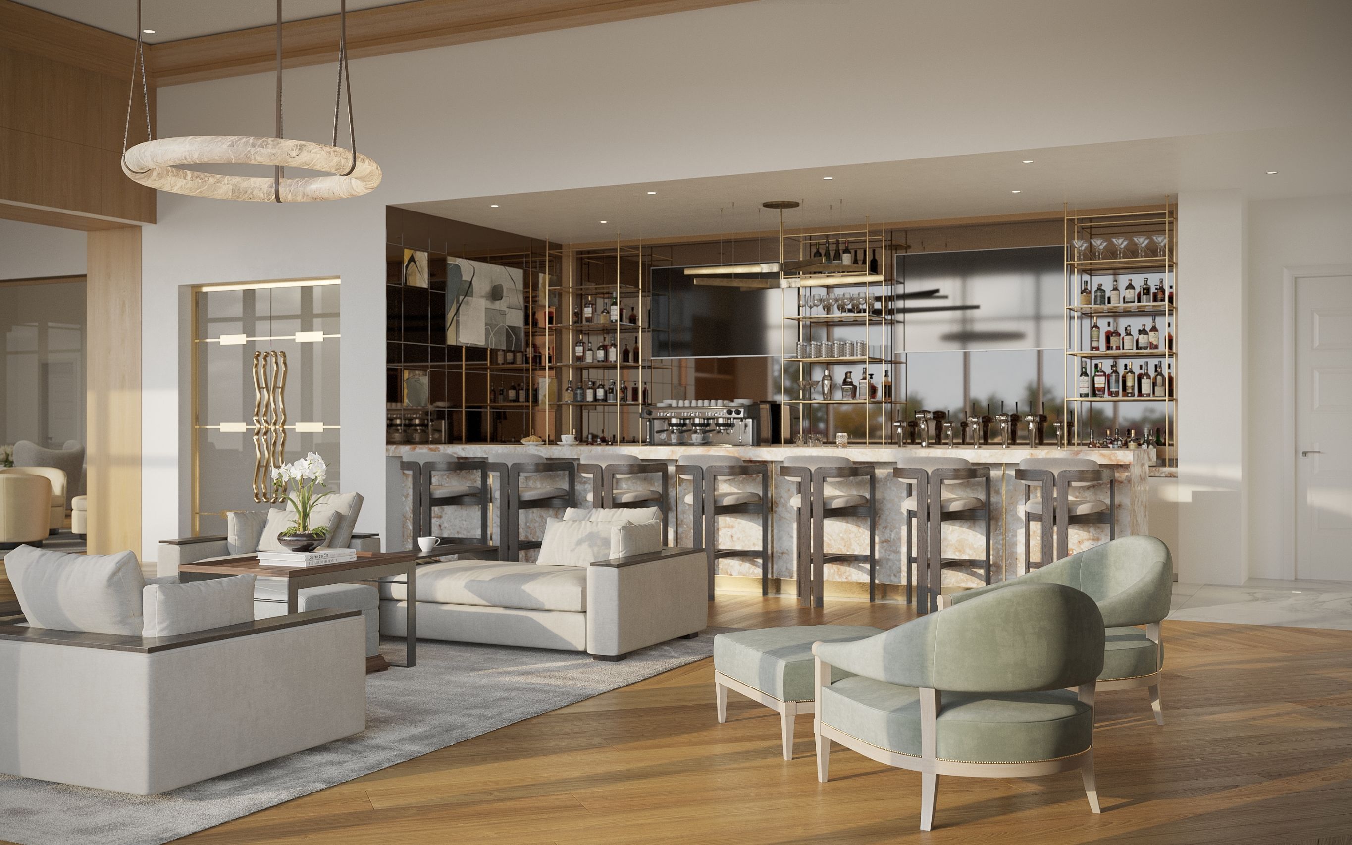 Infinity Social Room - artist rendering