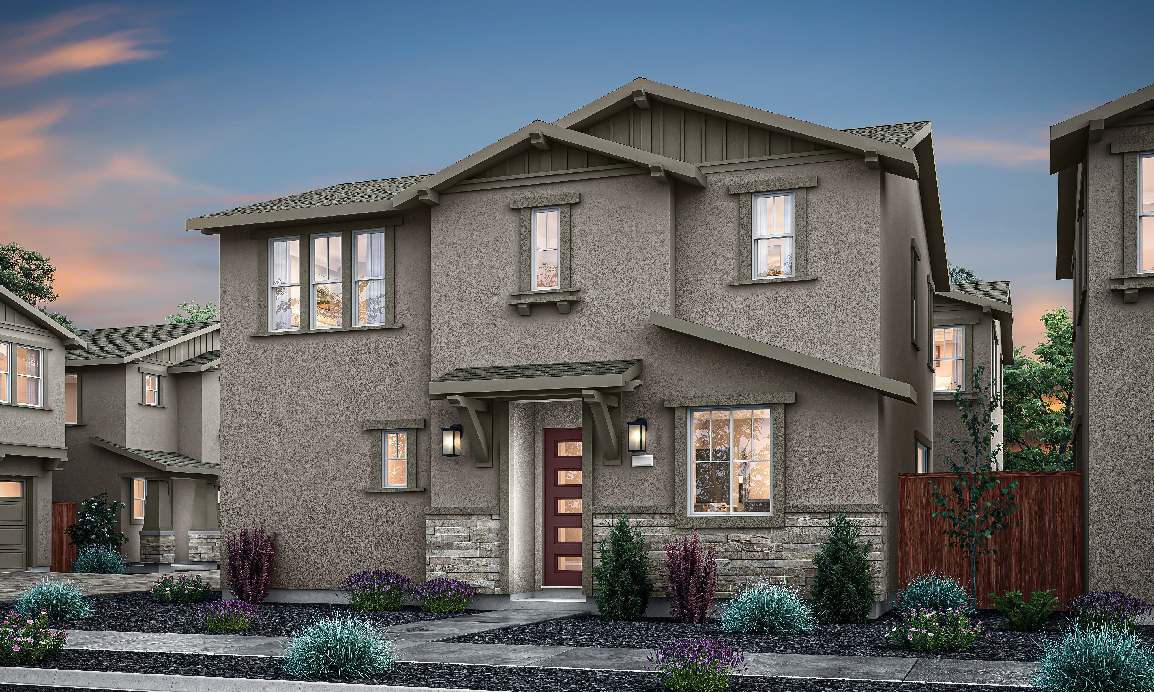 casa en The Courtyards at Arrowcreek Parkway por Tim Lewis Communities
