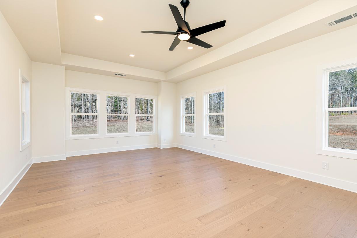 Expansive primary bedroom suite