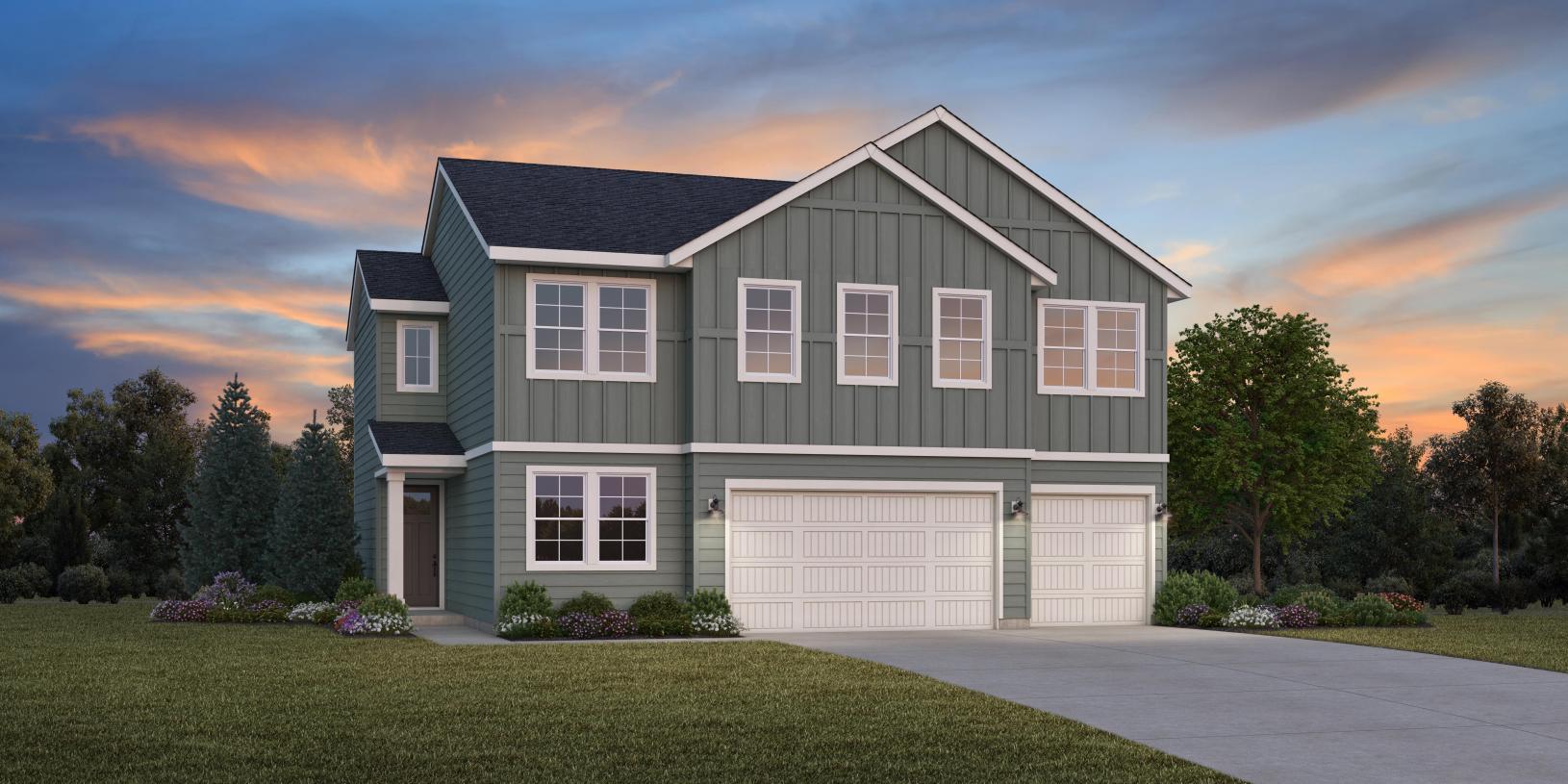 Rachel Modern Farmhouse - Meadows at West Highlands - Willow: Middleton, Idaho - Toll Brothers