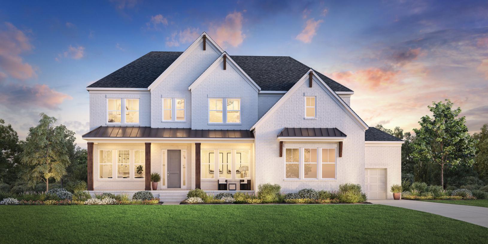 Peterson with Basement - Ledgestone: Lawrenceville, Georgia - Toll Brothers