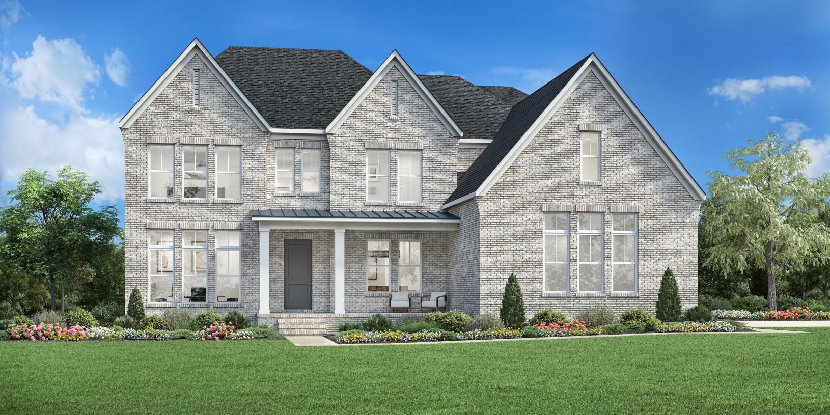 Rhinewood with Basement - Ledgestone: Lawrenceville, Georgia - Toll Brothers