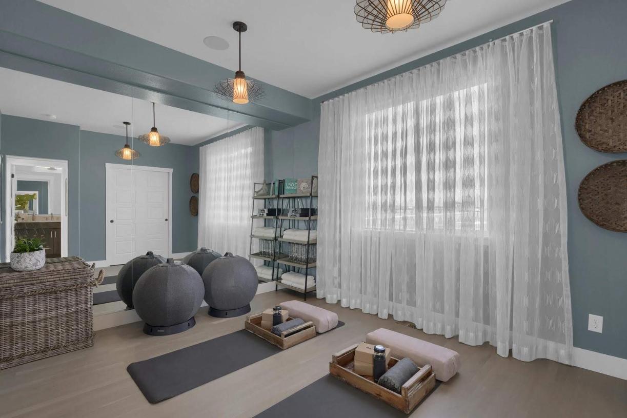 Flex room located off the foyer creates the ideal home office space