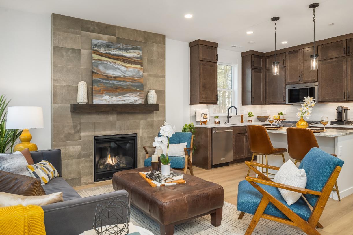 Kitchen and living area