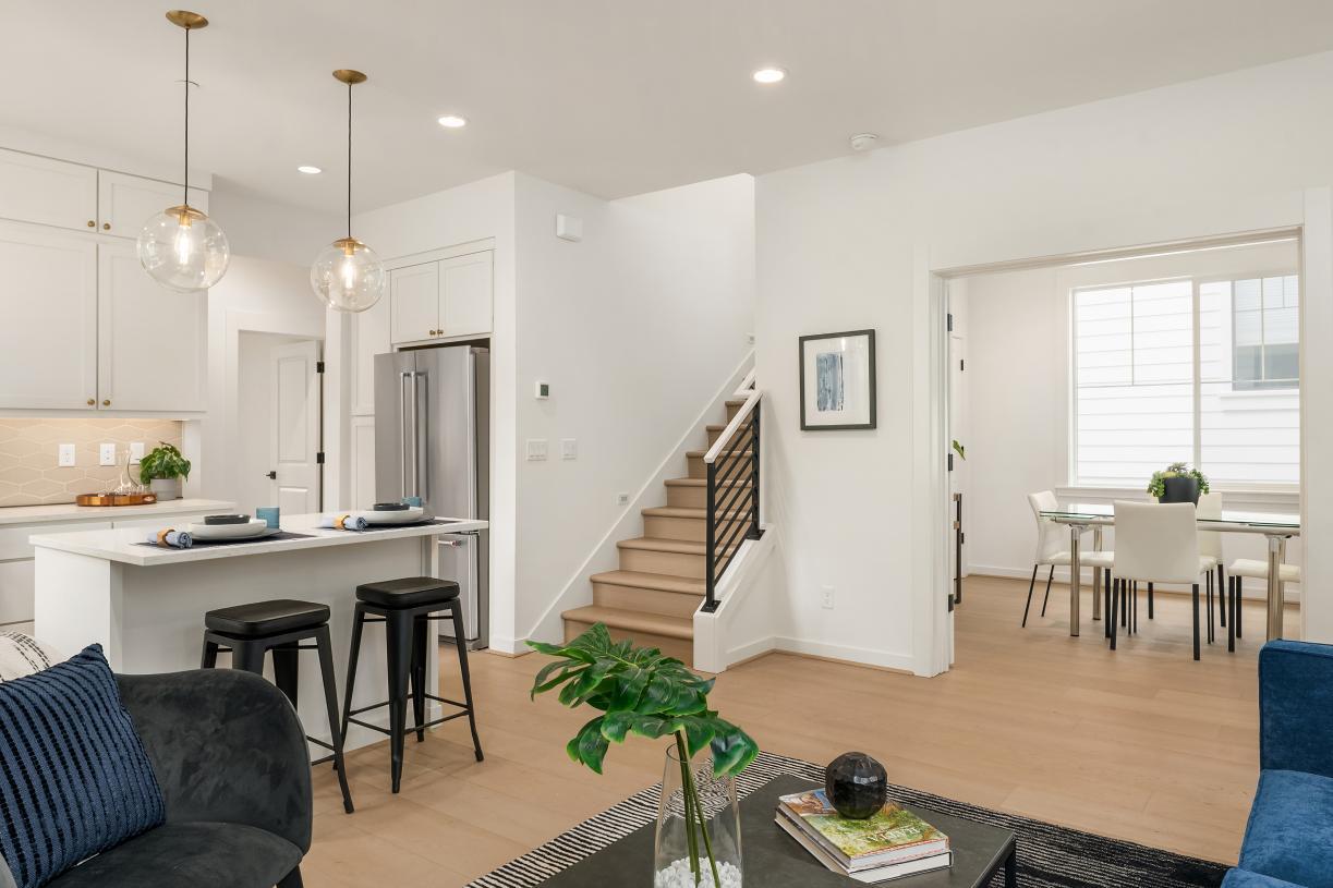 Well-designed open floor plan