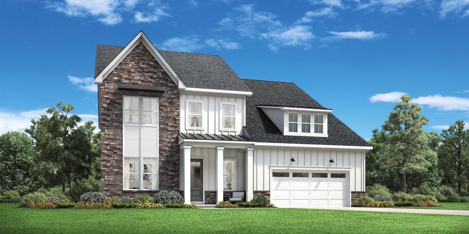 Wynn II - Overbrook Estates - Ashleaf Collection: Huntersville, North Carolina - Toll Brothers