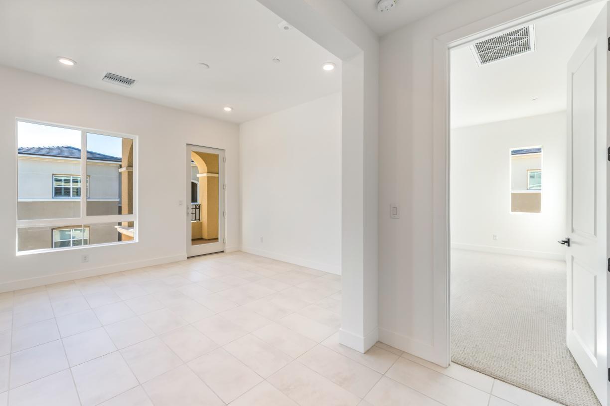 Convenient and generous den space perfect for a home office