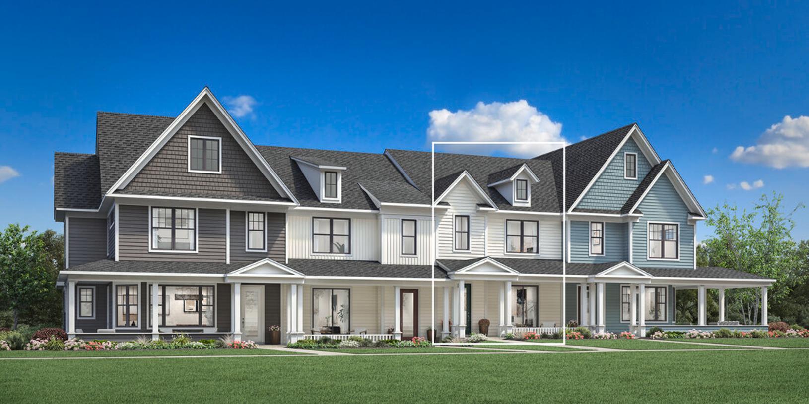 Mandaloun Farmhouse - Toll Brothers at The Downs - Churchill Collection: Northville, Michigan - Toll Brothers