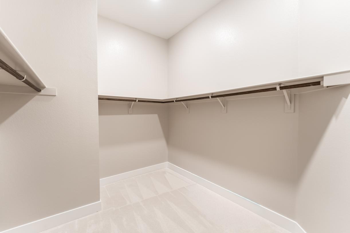 Large walk-in primary closet
