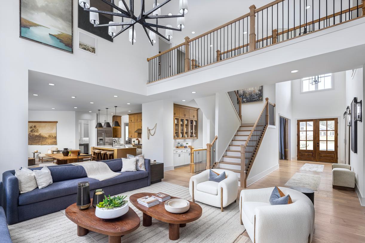 Expansive two-story great room