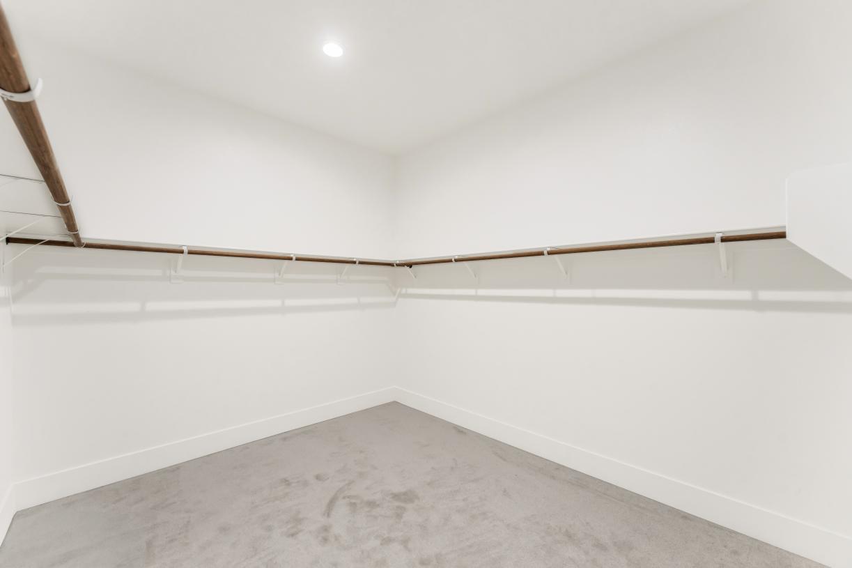 Large walk-in closet at primary