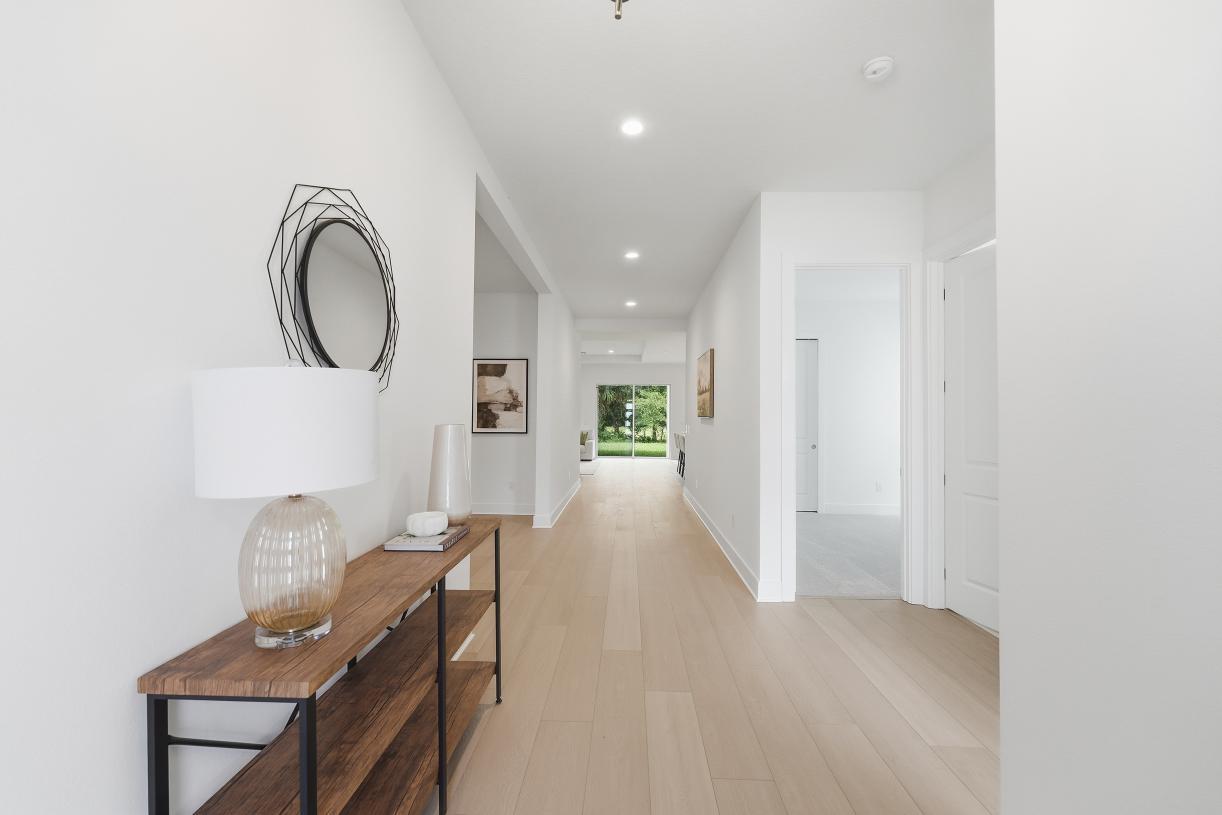 Welcoming foyers with refined design and open views