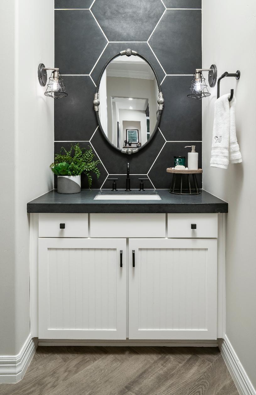Powder room perfect for guest