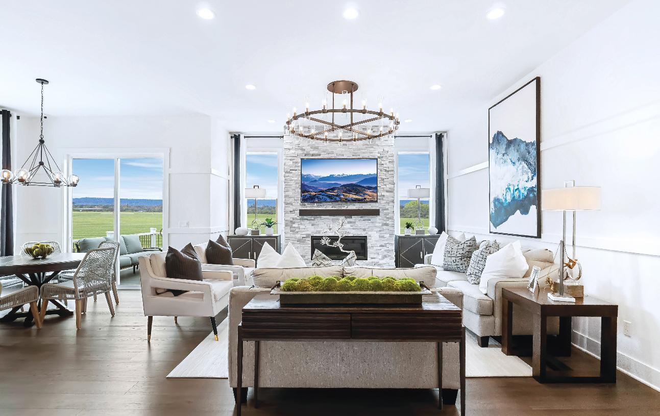 Expanded great room shown with alternate kitchen layout