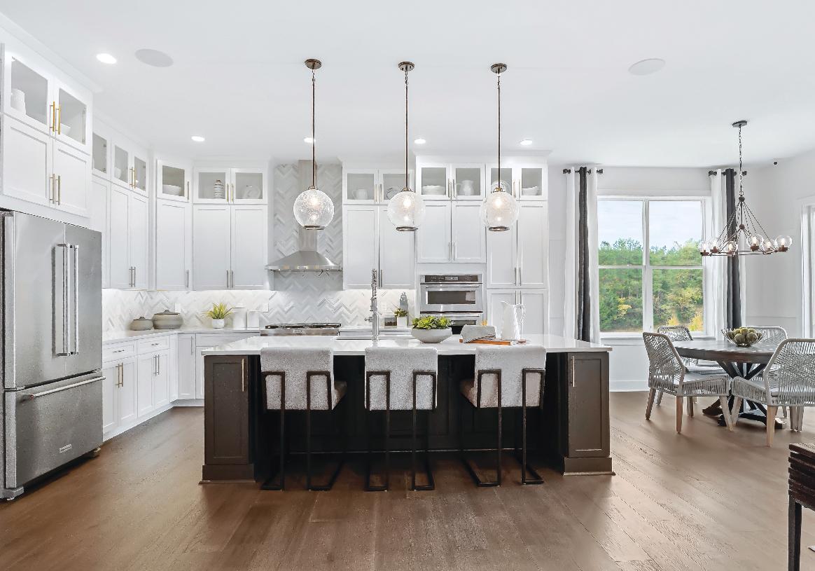 Expanded island and cabinets available with the Alternate Kitchen Layout