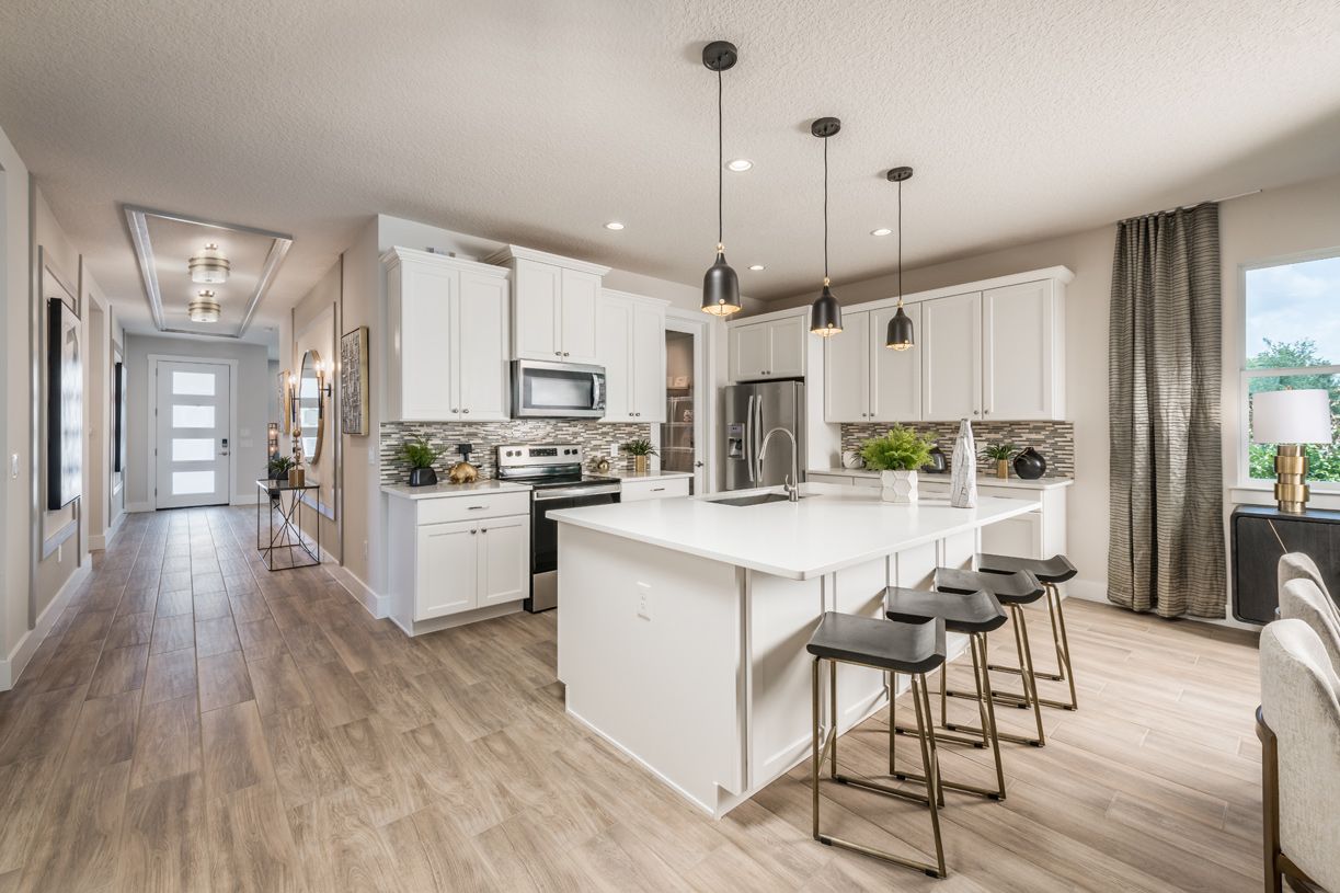 Kitchens with granite and stainless steel appliances