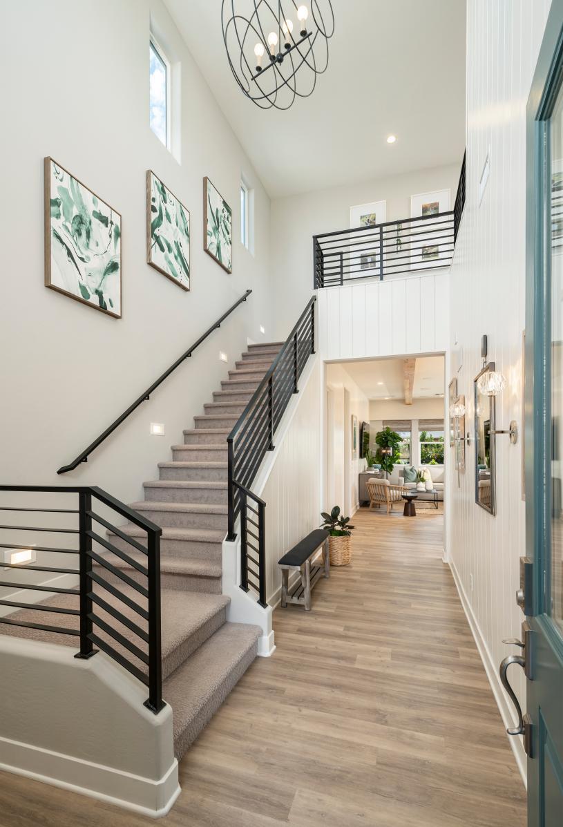Impressive two-story foyer