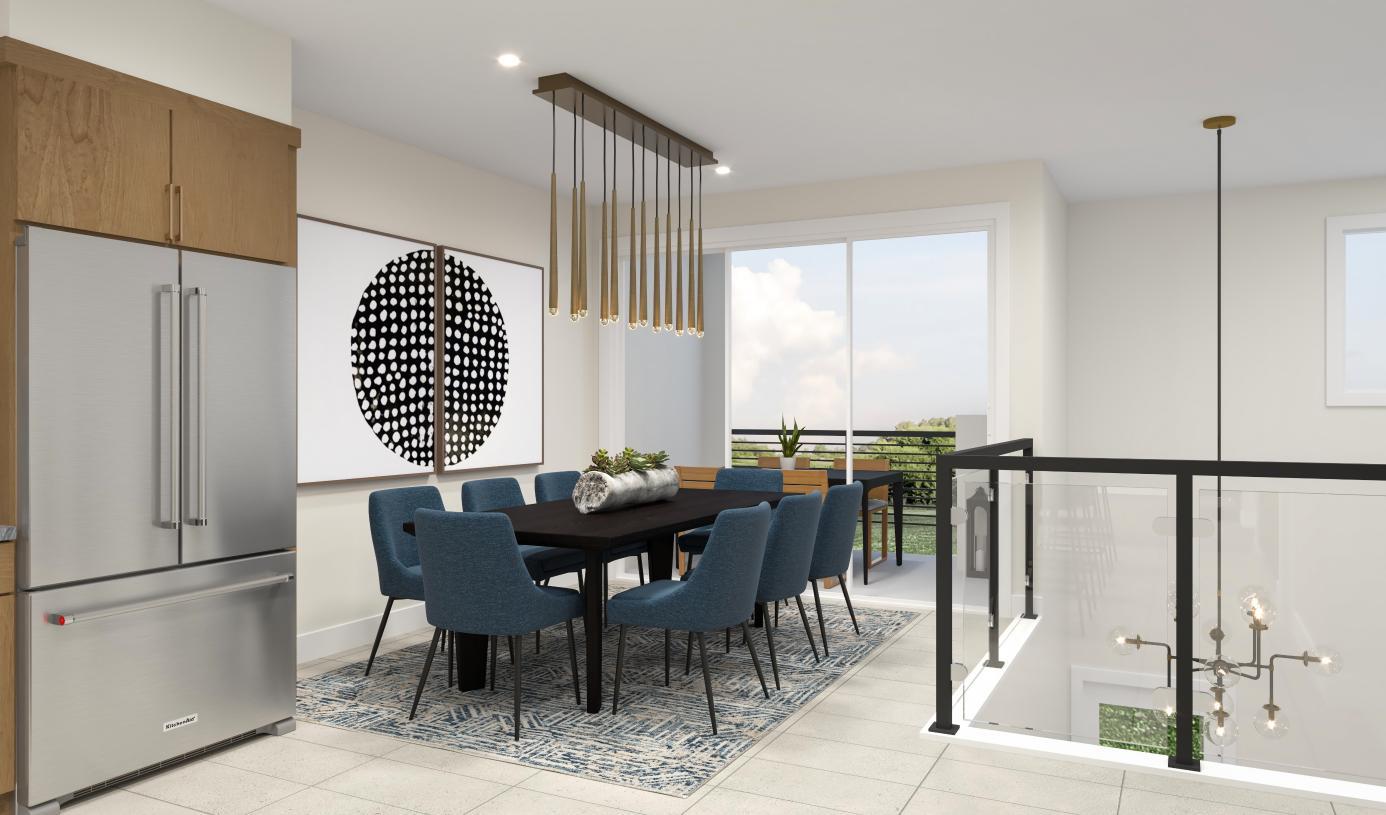 Spacious dining rooms