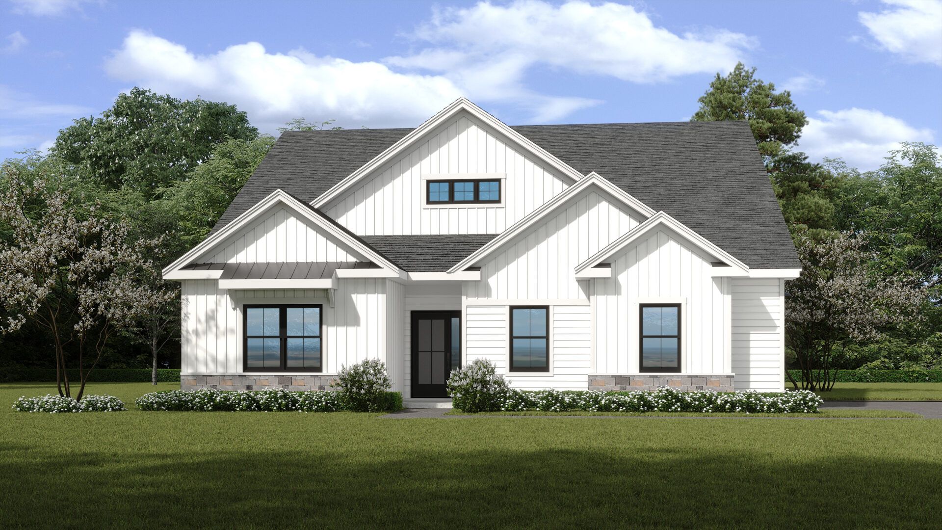 The Pinnacle Estates Betsy Ross 2-story with Modern Farmhouse Elevation