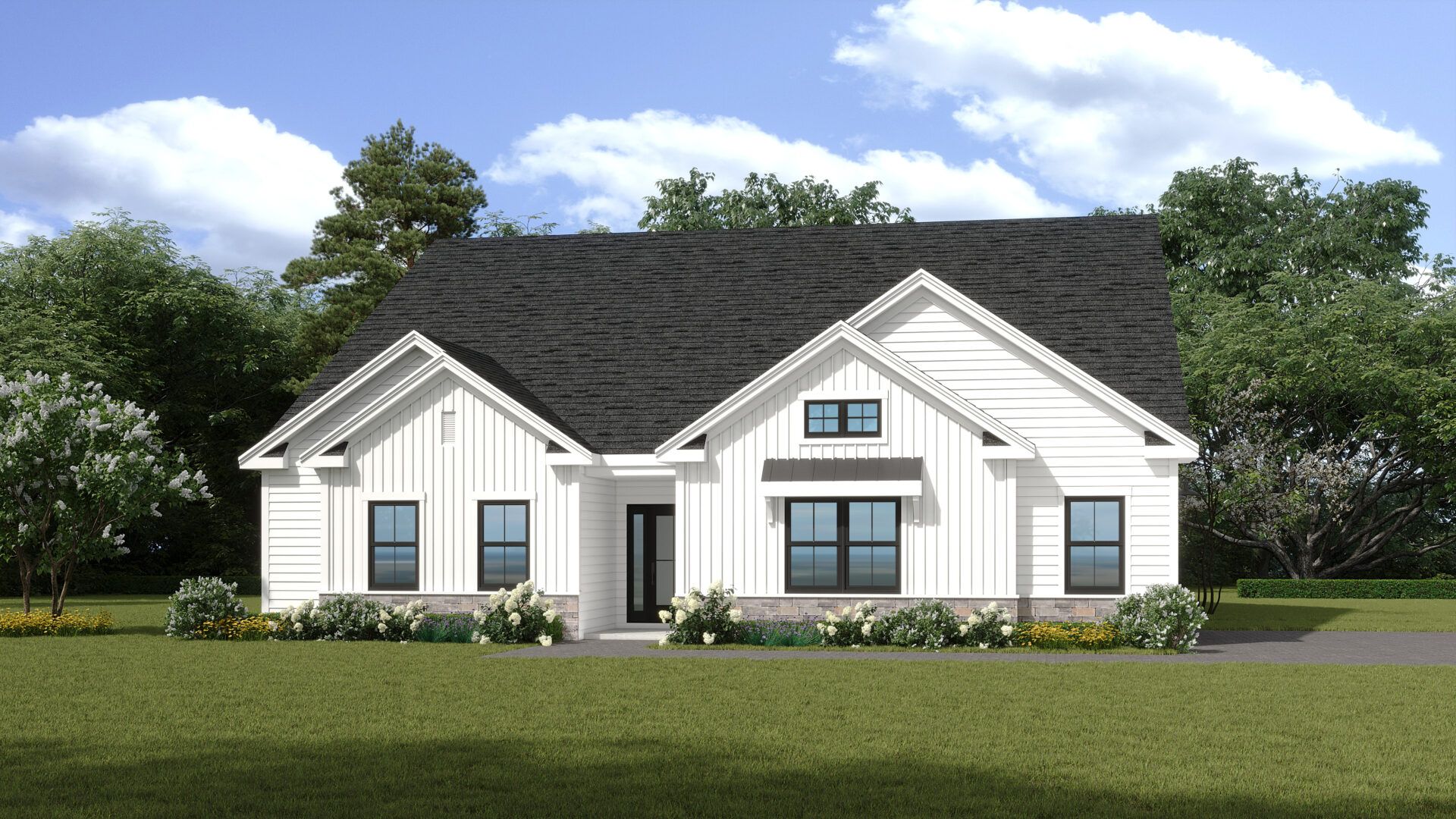 The Pinnacle Estates Hancock Model 2-story Modern Farmhouse Elevation