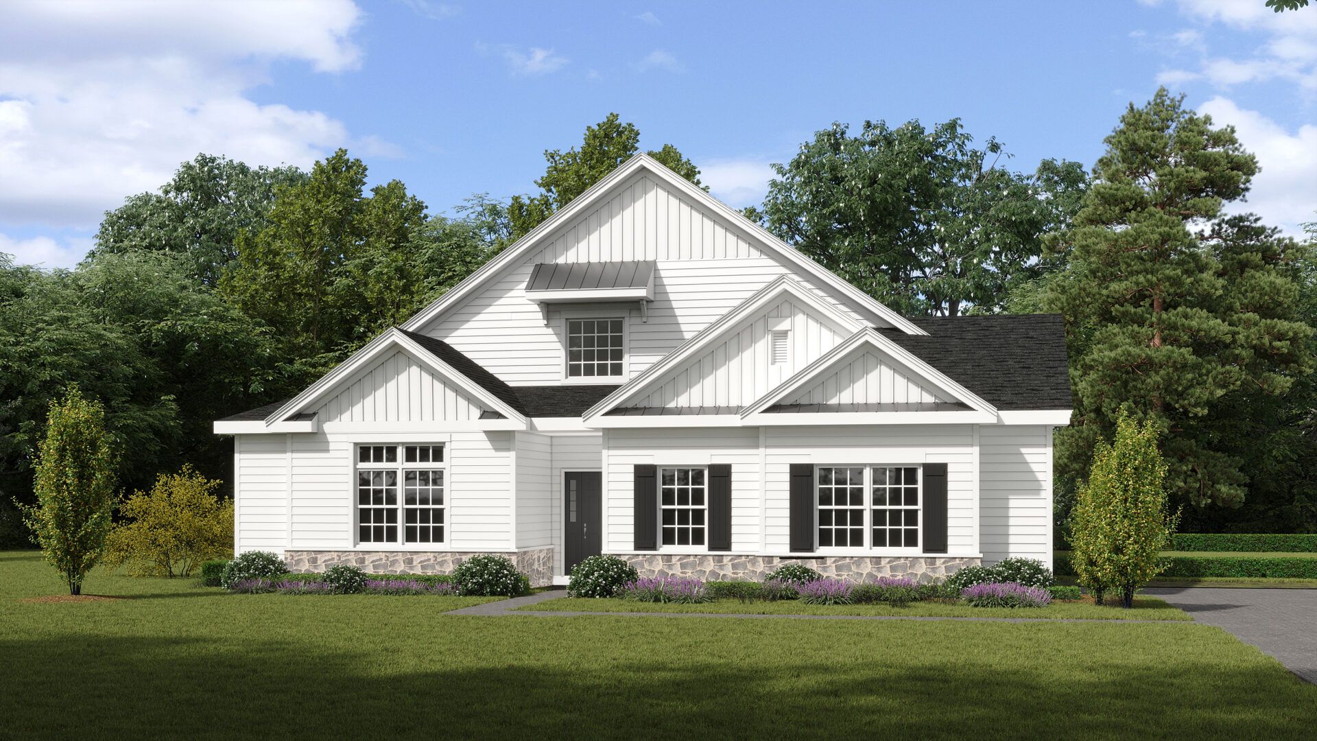 The Pinnacle Estates Hancock Model 1-story Craftsman Elevation