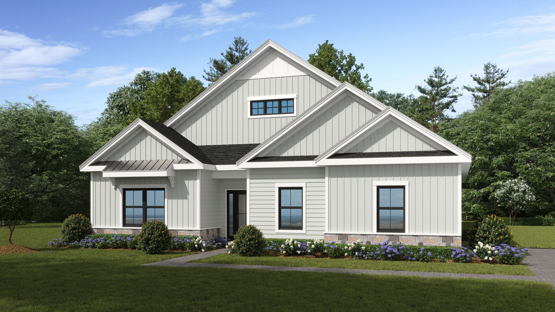 The Pinnacle Estates Washington Model 1-story Modern Farmhouse elevation