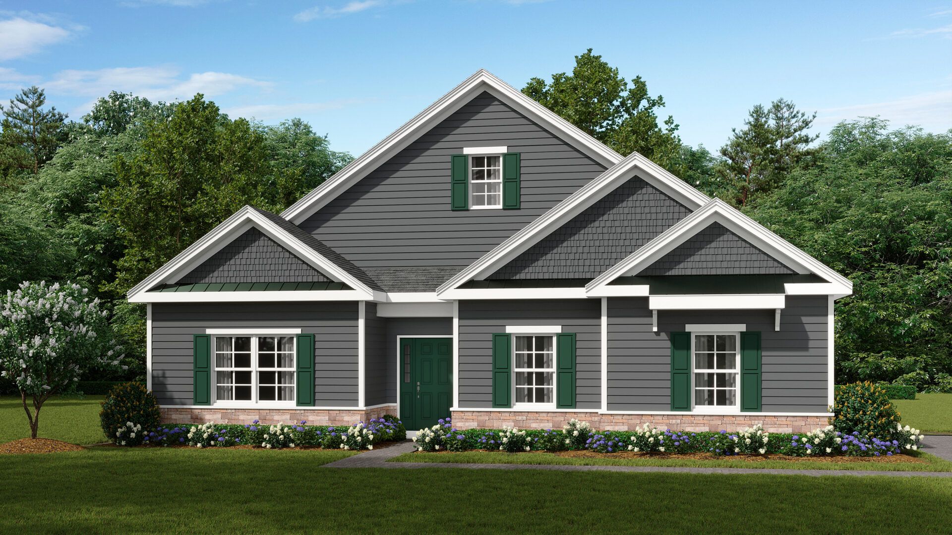 The Pinnacle Estates Washington Model 1-story with Classic elevation