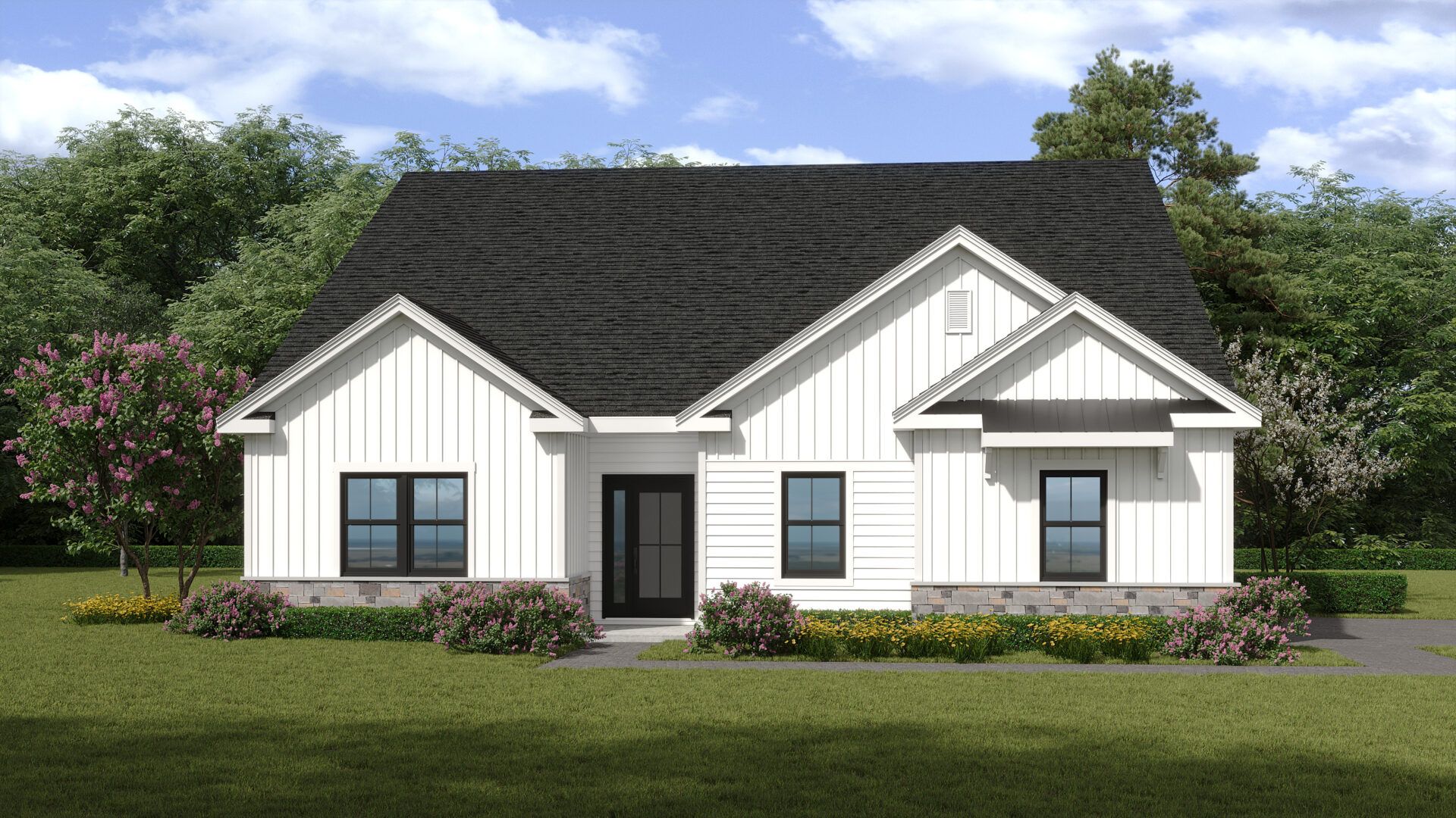 The Pinnacle Estates Washington Model 2-story with Modern Farmhouse Elevation