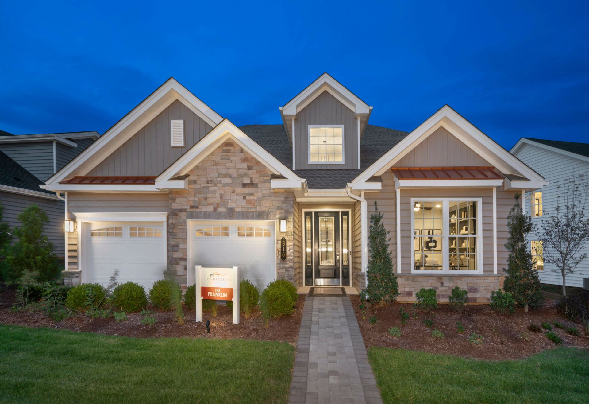 The Franklin Model Front Elevation