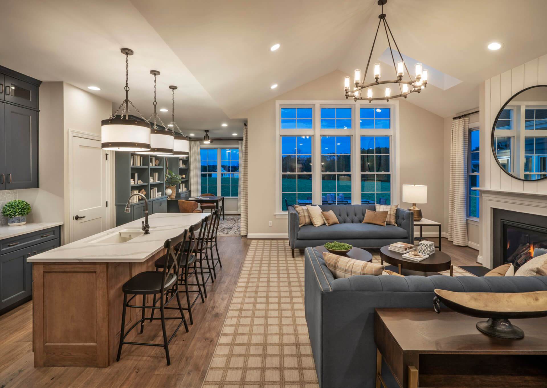 The Grant Model Kitchen and Great Room