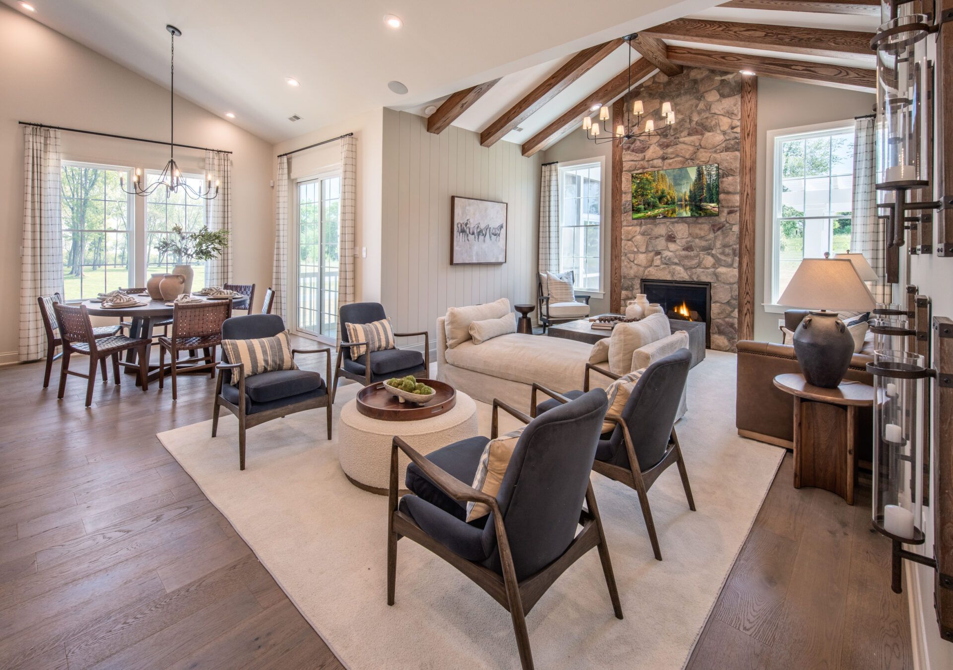 The Pinnacle Hancock Model Great Room