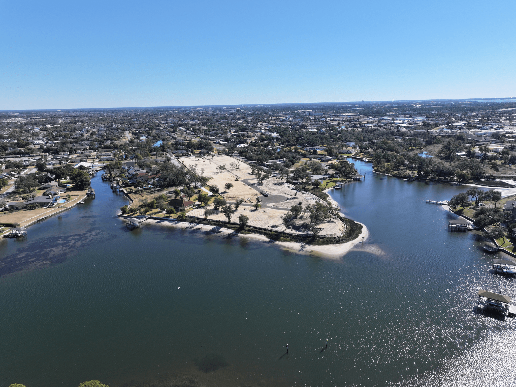 Waterfront Aerial view of King's Landing Waterfront Lots