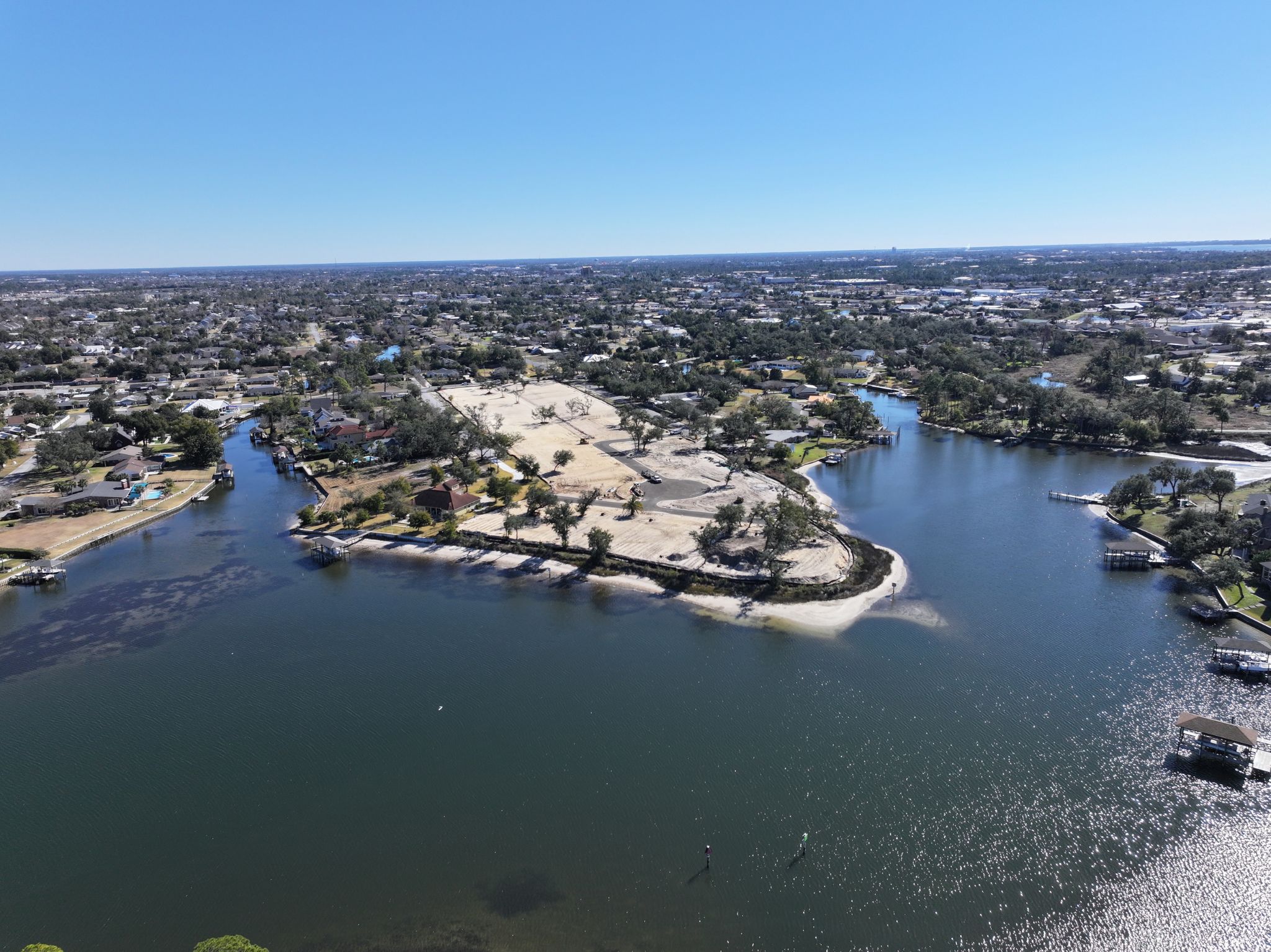Waterfront Aerial view of King's Landing Waterfront Lots