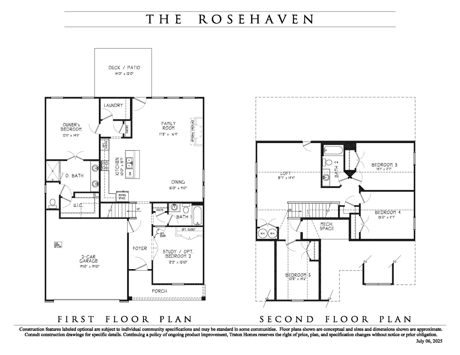 Rosehaven Floorplan