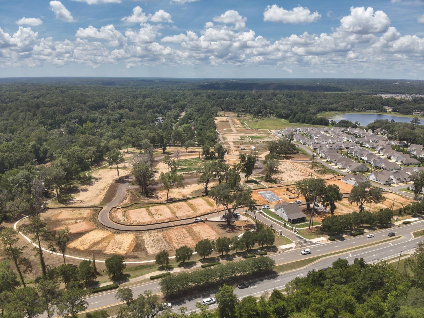 Aerial View of Oak Haven Community Current Construction