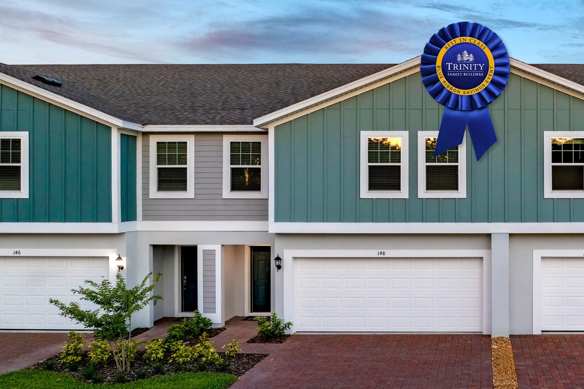 Sovereign - Blue Springs Reserve Townhomes: Groveland, Florida - Trinity Family Buildiers