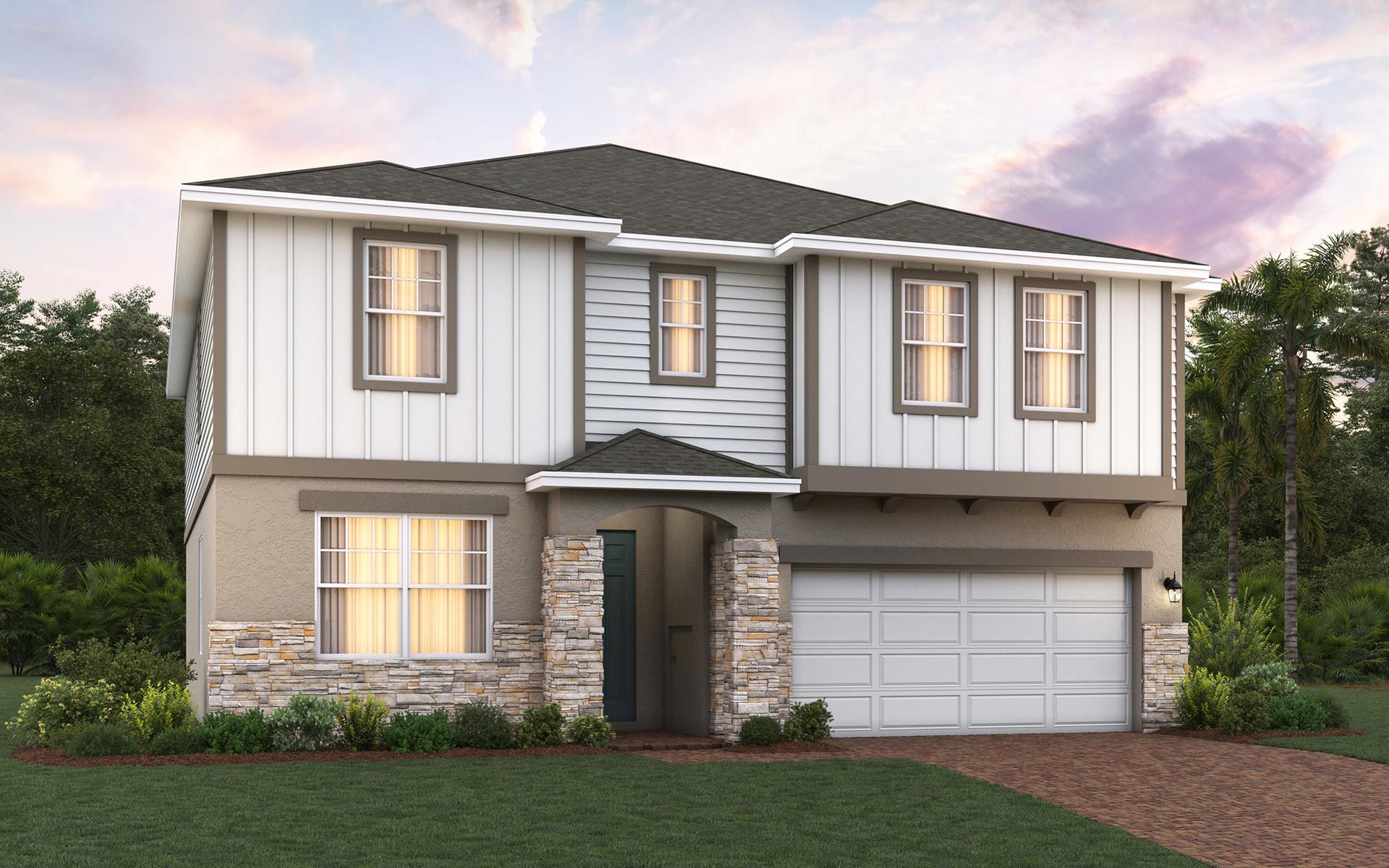 Sims elevation 4 with optional stone