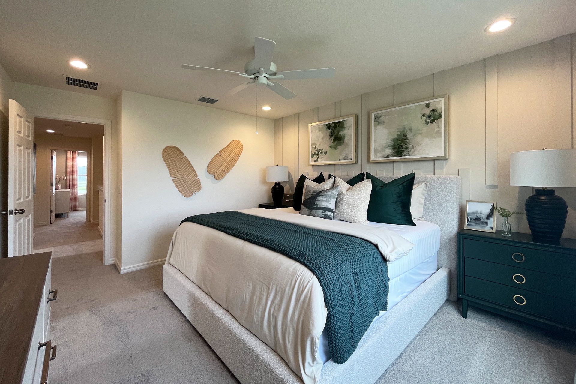 Ashley townhome exterior with covered porch in Pine Meadows, new construction in Eustis FL