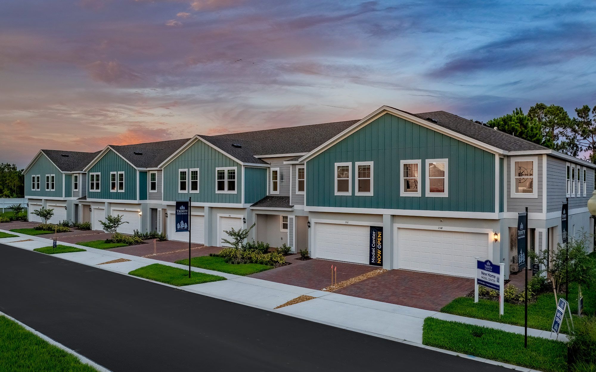 Mustang - Blue Springs Reserve Townhomes: Groveland, Florida - Trinity Family Buildiers