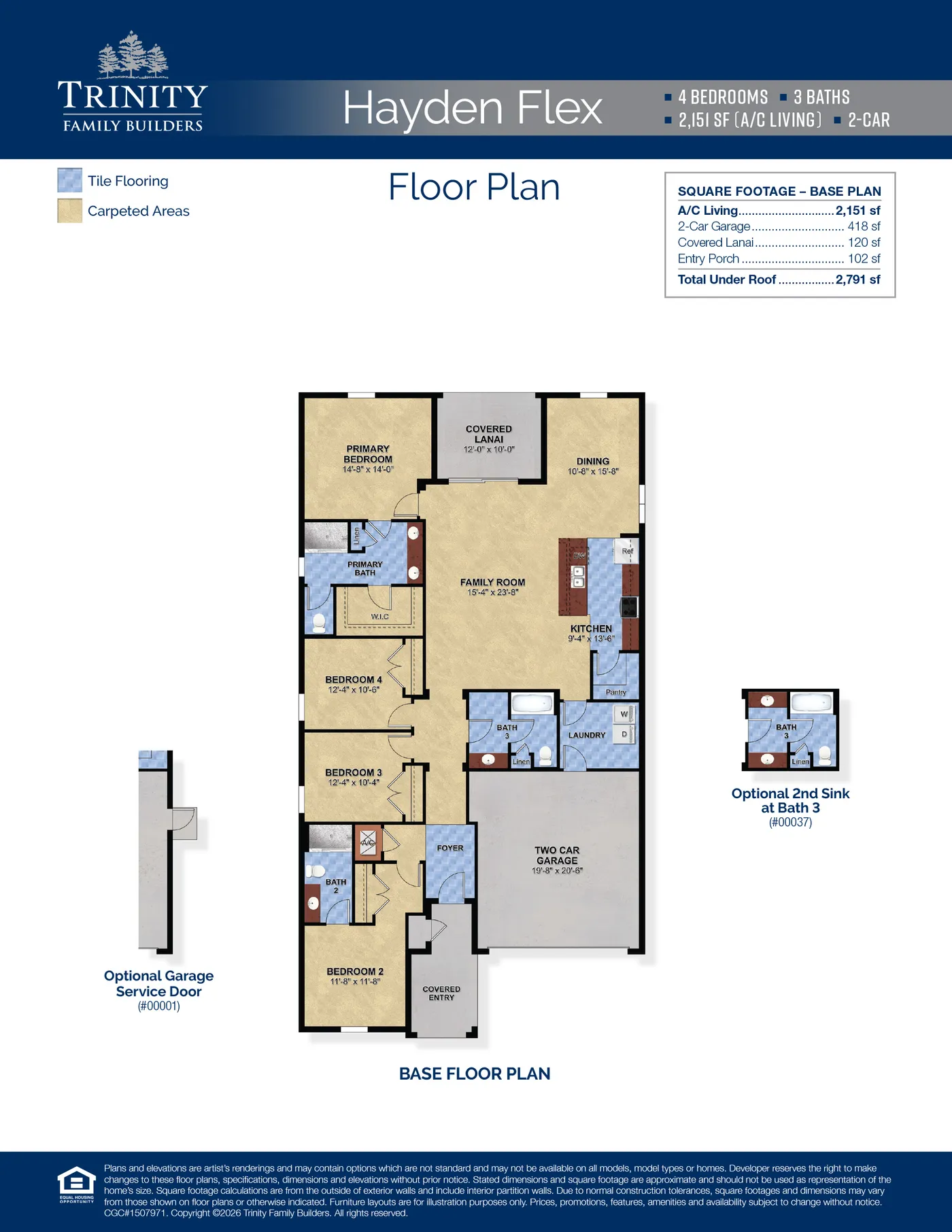 Hayden Flex floor plan layout