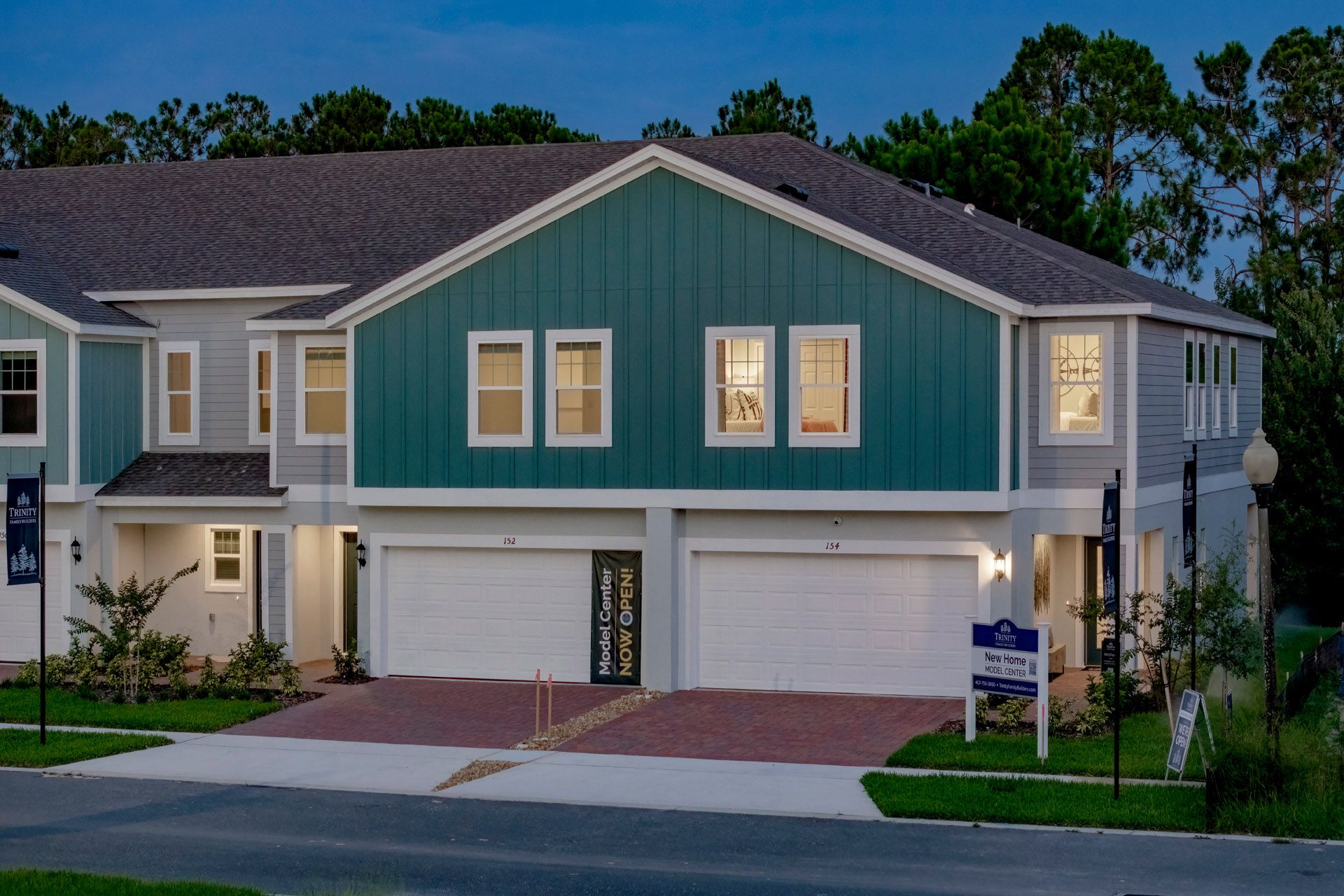 Mustang end unit at Blue Springs Reserve by Trinity Family Builders