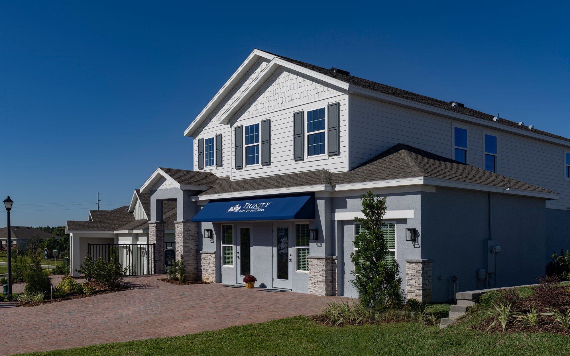 Wekiva 3-Car elevation 3 shown with optional stone