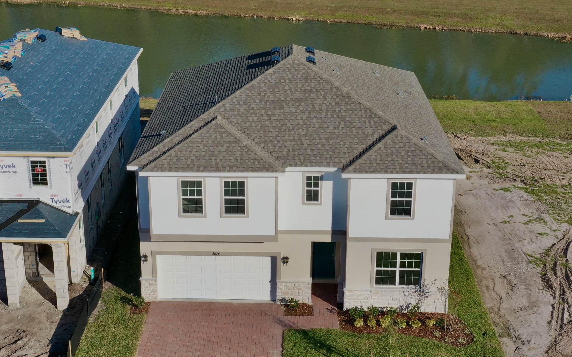 Front Exterior View of a Modern Central Florida Home