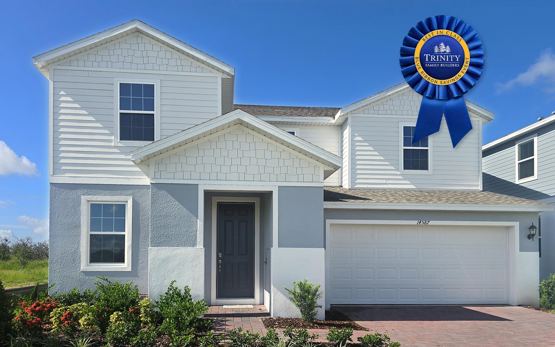 Front Exterior View of a Modern Central Florida Home